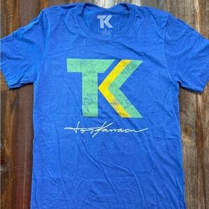 Ⓜ️Tony Kanaan Unisex Indycar Tee Shirt in Royal Blue-NWT‎